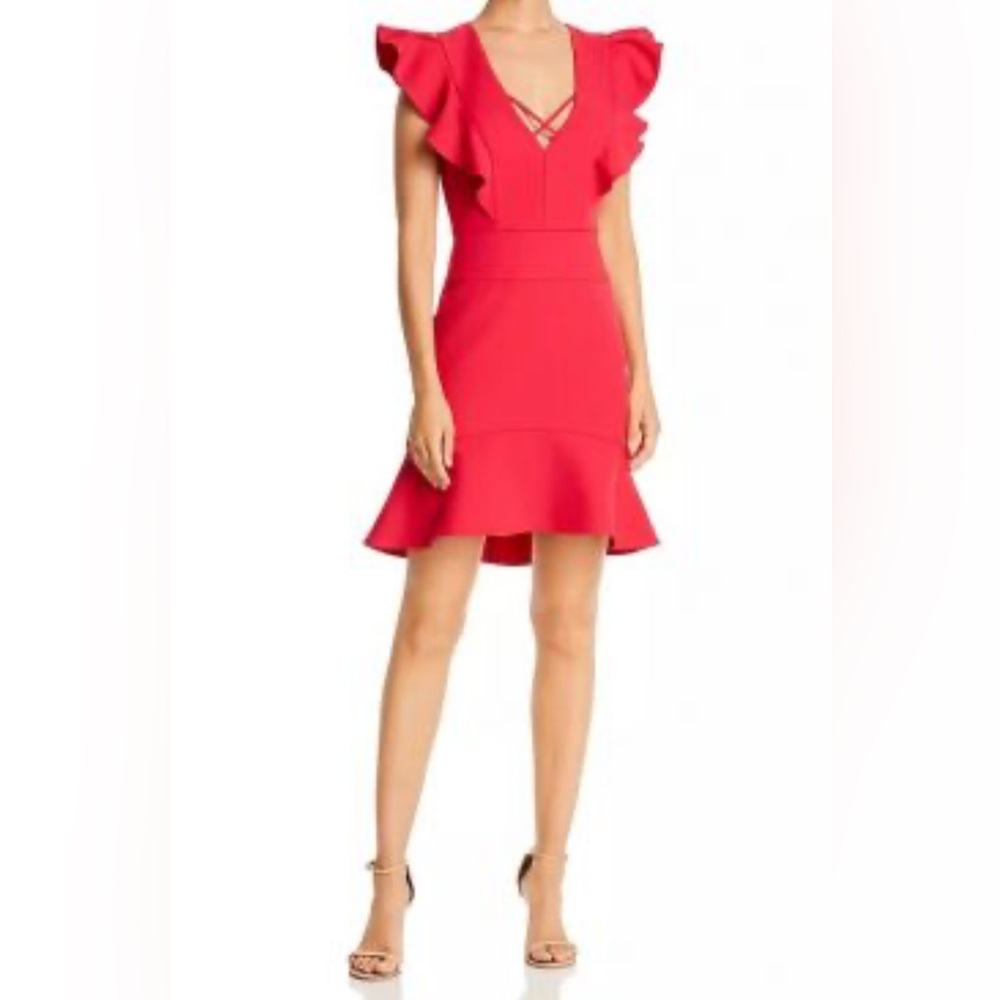 BCBGMaxAzria Vibrant Red Mini Dress